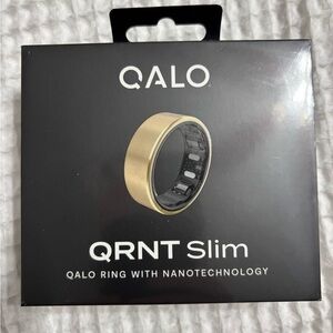 QALO QRNT Slim Gold Size 8 Smart Ring